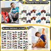 Monster Truck Party Favors Serve 12 including Drinking Straws, Mini Pull Cars, Keychains, Gift Bags, DIY Stickers, Temporary Tattoos, Monster Truck Party Supplies for Kids, Boys, Birthday