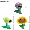 Dyharnsty 6pcs Plants and Zombies Plush vs Toys Sets PVZ Plush Stuffed Toys Soft Figure Doll Great Birthday Gifts for Kids