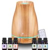 Diffuserlove Essential Oil Diffuser 200ML Aroma Diffuser Mist Humidifiers with 7 Color LED Lights, Auto Shut-Off Function for Bedroom Office Room House