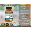Vision Script with Saffron for Macular, and Retinal Eye Health - Each Capsule Contains Saffron, Black Currant, Lutein, Zeaxanthin, Vitamin C and E, and Zinc Glycinate.