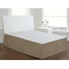 Fresh Ideas Bedding Tailored Bedskirt, Classic 14” Drop Length, Pleated Styling, King, Mocha