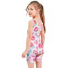 HOZIY Gymnastics Leotards for Girls 4t 5t Pink Candy Cake Lollipop Biketard Sweet Kids Unitards