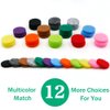 RoyAroma 17mm (2/3 inch) Replacement Felt Pads(48 pieces) for 25mm Essential Oil Diffuser Locket Pendant Necklace with 12 colors