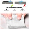 360Tronics Super Waterproof Butyl Tape 4 in x 16 Ft (W x L), All Weather Self-Adhesive Butyl Rubber Aluminum Foil Tape for Leak Proof Crack Sealing Roof Leakage Repair