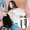 2Pcs Hair Combs, Wide Tooth Comb and Fine Teeth Comb Anti Static Heat Resistant Hair Hairstyle Tool for Hairdressing, Curly Wet Wavy Thick Hair, Wigs, Barber, Salon, Women Men (Black)