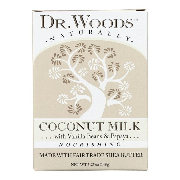 Dr. Woods Coconut Milk Shea Butter Soap, 5.25 oz (Pack of 1)