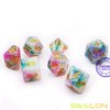 Bescon Magical Stone Dice Set Series, 7pcs Polyhedral RPG Dice Set Fairy Spirit, Polybag Packing