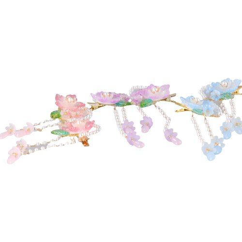 Leadigol Pearl Barrette Hair Clip Headdress Side Clip Women Tassel Girls Hanfu Hair Accessories