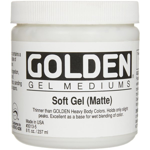 Golden Soft Matte Gel Medium-8 ounce
