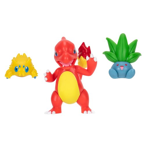 Pokémon PKW3894 Battle Figure Set - Cotton Cone, Myrapla, Glutexo, Official Figures Set