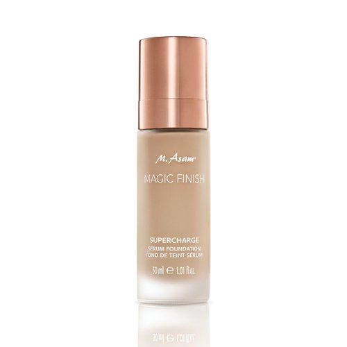 M. Asam MAGIC FINISH Supercharge Serum Foundation True Beige (1.01 Fl Oz) - Moisturizing Make Up & Firming Face Serum In One, Anti-aging CC Cream With Optimal Coverage & Hyaluronic Acid