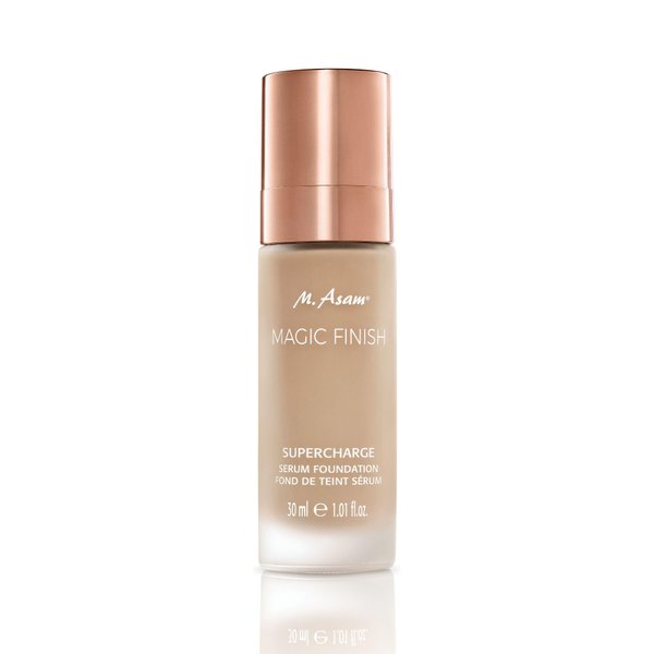 M. Asam MAGIC FINISH Supercharge Serum Foundation True Beige (1.01 Fl Oz) - Moisturizing Make Up & Firming Face Serum In One, Anti-aging CC Cream With Optimal Coverage & Hyaluronic Acid