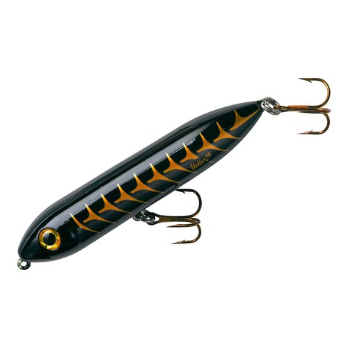Heddon Super Spook Topwater Fishing Lure for Saltwater and Freshwater, Black Shore Shad , (1/2 oz)
