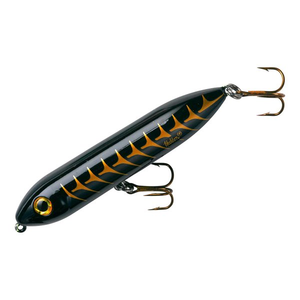 Heddon Super Spook Topwater Fishing Lure for Saltwater and Freshwater, Black Shore Shad , (1/2 oz)