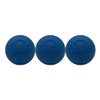 Velocity Massage Lacrosse Ball for Muscle Knots, Myofascial Release, Yoga & Trigger Point Therapy - Firm Rubber Scientifically Designed for Durability and Reliability - Royal Blue, 3-Pack