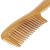 Onedor Handmade 100% Natural Green Sandalwood Hair Combs - Anti-Static Sandalwood Scent Natural Hair Detangler Wooden Comb (Wide Tooth)