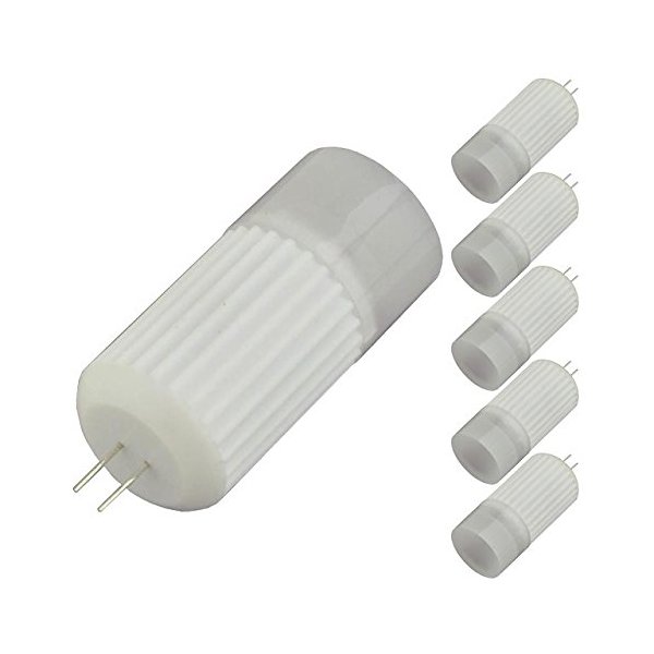 LEDwholesalers G4 Bi-Pin Omnidirectional 3-Watt LED Light Bulb 12-Volt AC/DC or 10-30V DC (6-Pack), White, 14103WHx6