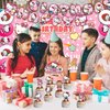 42Pcs Kitty Cat 42Pcs Kids birthday party supplies Pack Set Include Banner,Caklefor Kitty Cat birthday party decoration