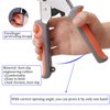 KING PIECES LACUISINE Grommet Tool Kit Handheld Hole Punch Pliers Portable Grommet Hand Press Machine Manual Puncher w/ 500pcs Silver Grommets of 3/8 Inch (10mm)
