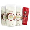 Old Spice Men's Deodorant Aluminum-Free Timber with Sandalwood, 3.0oz Pack of 3 with Travel-Size Swagger Body Wash