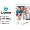 Duerer Arthritis Compression Gloves Women Men for RSI, Carpal Tunnel, Rheumatiod, Tendonitis, Fingerless Gloves for Computer Typing and Dailywork (Brown, M)