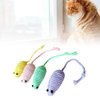 XMEYE Cat Mouse Toys, 4 PCS Funny and Cute Cat Toy Mice Set with Built in Sound Stone, Interactive Pets Toy and Kittens for Bored Indoor Adult Cats (Little Mouse)