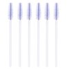 300 Pack Eyelash Mascara Wands Disposable Lash Brushes for Extensions Makeup Brush Applicators Tool Kit, White/Light Purple