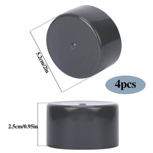 4Pcs Bearing Dust Caps,Bearing Caps 1.98-Inch Bearing Bars Cover Bearing Rubber Caps Trailer Bearing Dust Cap Trailer Wheel Hub Replacement Bearing Protector