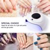 WEVILI UV LED Nail Lamp 72W, Faster Gel Polish Nail Dryer,Professional Gel UV Light for Nails with 3 Timers & Auto Sensor, Gel Polish Light Nail Curing Lamp with LCD Screen for Salon and Home