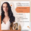 Full Shine Tape in Hair Extensions Human Hair 18 Inch Glue in Remy Hair Extension Color 1 Jet Black Fashion Tape in Extensions, Tape in Hair Extension 20 Pcs 50 Gram
