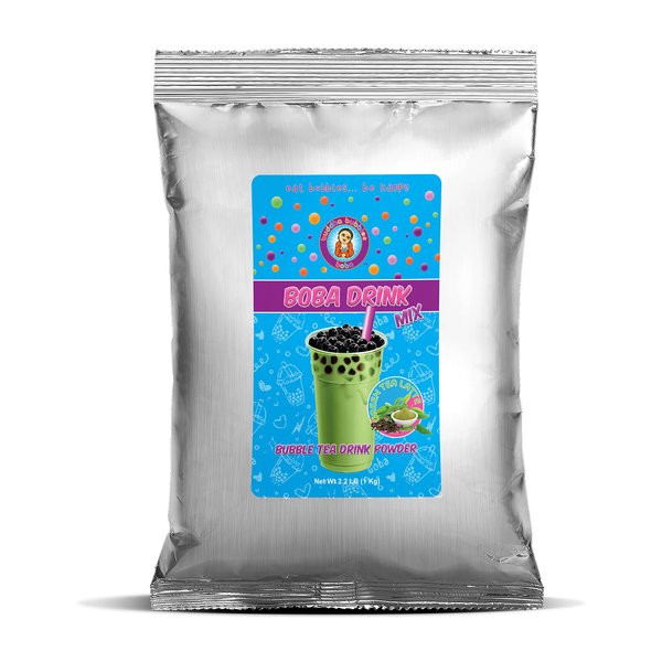 GREEN TEA LATTE (Matcha) Boba/Bubble Tea Drink Mix Powder By Buddha Bubbles Boba 1 Kilo (2.2 Pounds) | (1000 Grams)