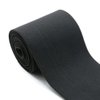 Strapcrafts 4-inch Wide by 2-Yard Plush Black Waistband Elastic Band 73010