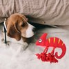 Dog Squeaky Toys,Cartoon Lizard Shaped Puppy Chewing Toys Durable Stuffed Plush Dog Toys for Aggressive Chewers