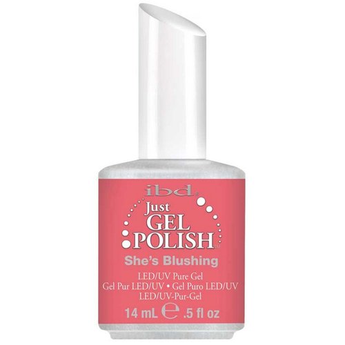 IBD Just Gel SHE'S BLUSHING Soak Off Pink Nail Polish UV Manicure .5 oz Salon