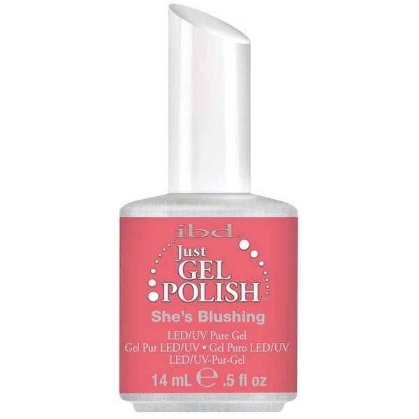 IBD Just Gel SHE'S BLUSHING Soak Off Pink Nail Polish UV Manicure .5 oz Salon