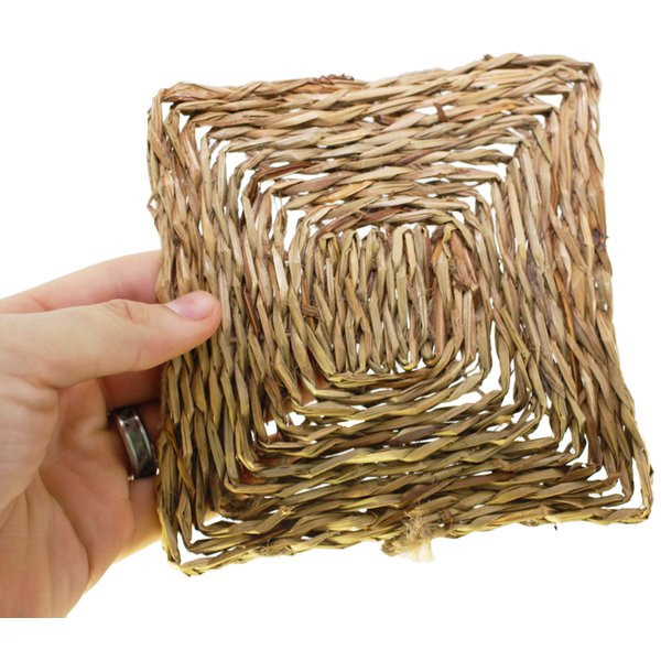 Bonka Bird Toys 1295 Seagrass Mat Square 6 Inch Foraging Bird Toy Parrot cage Toys Cages Craft Part Rabbit Part