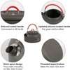 REDCAMP 0.8L Mini Outdoor Camping Kettle, Aluminum Water Pot with Carrying Bag, Compact Lightweight Tea Kettle