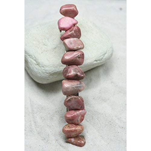 Rhodonite Stone French Barrette Hair Clip 4" or 100 mm Length