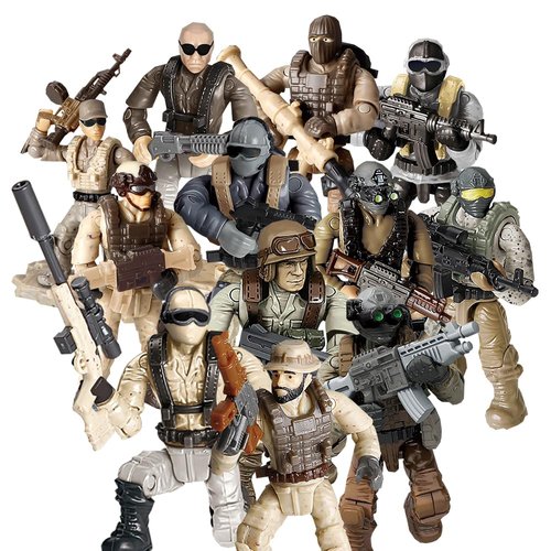 YEIBOBO ! Minifigures Blind Bags, Military Action Figures with Weapons and Accessories Mystery Pack Thunder Special Forces