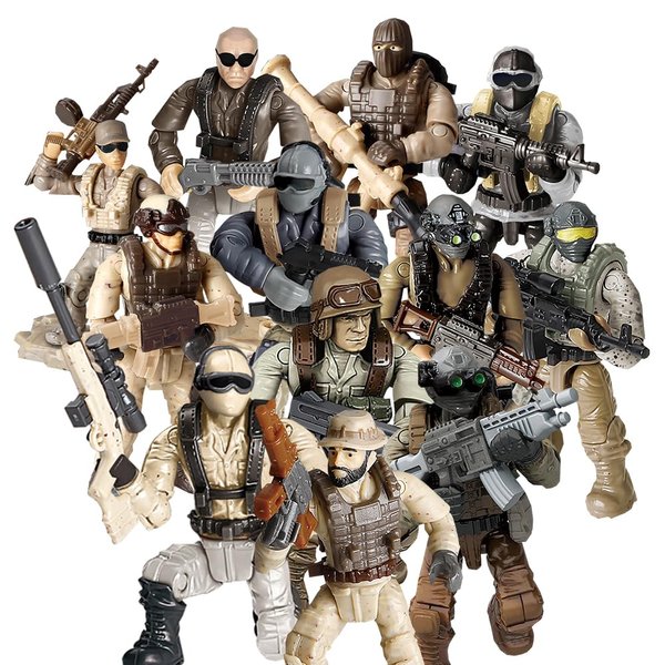 YEIBOBO ! Minifigures Blind Bags, Military Action Figures with Weapons and Accessories Mystery Pack Thunder Special Forces