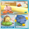Bath Toy with Floating Squirting Toys, Swimming Animals丨Temperature Measurement丨Strong Suction丨Toddler Bath Toys with Amphibious Turtle Toddler Bathtub Bath Toys for Toddlers 1-3 4 5 6