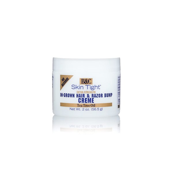 B&C SKIN TIGHT In-Grown Hair and Razor Bump Creme - Extra Strength - Repair - Heal - Soothe - 2 Ounces