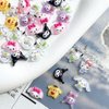 Akutoer 70PCS Kawaii Nail Art Charms 3D Cute Cat Resin Jelly Gummy Sweet Candy Slime Making Ornament Nail Decoration Accessories for DIY