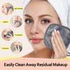 HOMEXCEL Makeup Remover Cloth 12 Pack,Reusable,Washable Ultra Soft Facial Cleansing Pads For All Skin Types,5 X 5 In,Grey