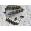 Labradorite Stone Hair Clip Set - Includes 2 Hair Combs, 1 60 mm French Barrette, 2 Hair Pins