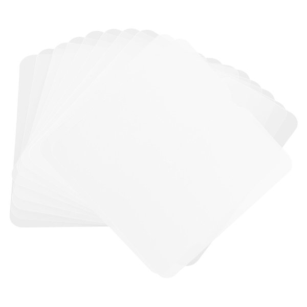 Healvian Heat Shield Guards, 10pcs Hair Extensions Shield Spacer Template Clear Fusion Glue Protector for Hair Extension Using, Heat Shield Guards for Hair Extension Bonding