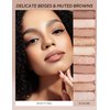 Peach C [K Beauty] Seasonal Blending Eyeshadow Palette | 10 Stunning Shades of Brown Glitter, Shimmer & Matte Eye Shadow Palette Makeup (Nutty Milk)