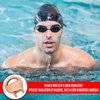 Splaqua Swimming Nose Clip with String - Comfortable Soft Latex Plugs for Kids and Adults - Neutral Beige (One Pack)