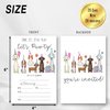 Come Sit Stay Play - Puppy Dog Theme Birthday Invite for Girls Boys Teen Friends, Cute Pet Birthday Party Invitations Card, 20 Invitations With Envelopes, Birthday Party Supplies & Decorations -004