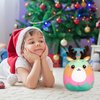 CAIYUEGG Christmas Reindeer Plush 12" Christmas Stuffed Animal Doll - Cute Soft Decompress Animals Plush Toys Great Gifts for Kids,Holiday Party Exchange or Soft Festive Fall Winter House Decor